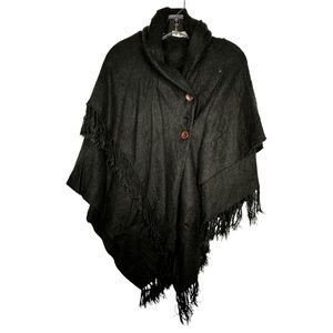 Versona Accessories‎ Black Sweater Cape